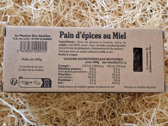 Pain d'épices au miel