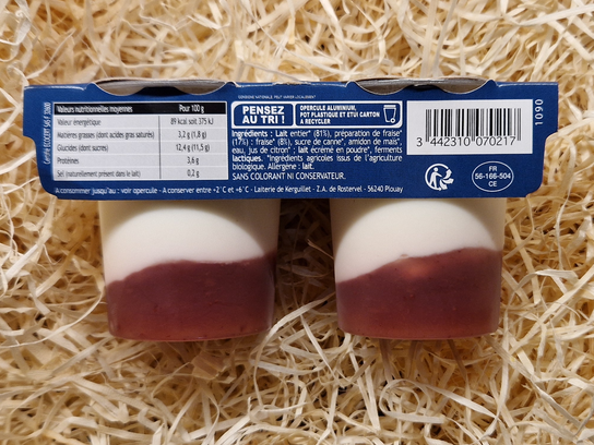 Yaourt fraise x 2 - Bio
