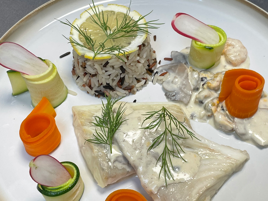 Turbot à la normande