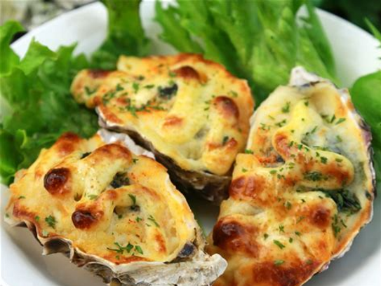 6 huîtres chaudes de Normandie