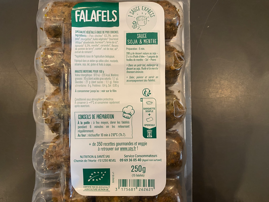 Falafels menthes et coriande