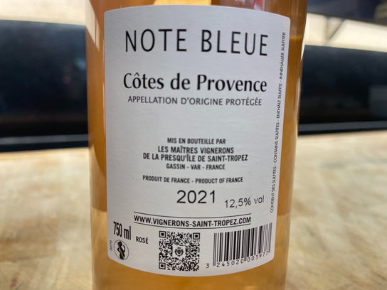 Rosé - Note bleue Côtes de Provence