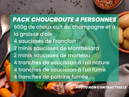 Pack choucroute 4 personnes