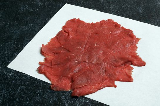 Carpaccio de bœuf congelé