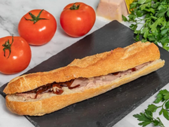Sandwich foie gras - sauce au choix
