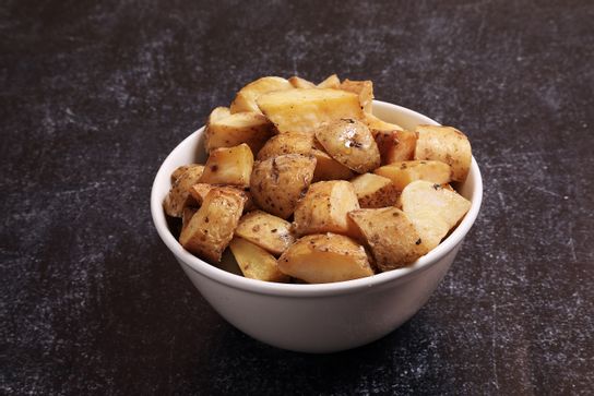 Pommes de terre grenailles champignons et truffes