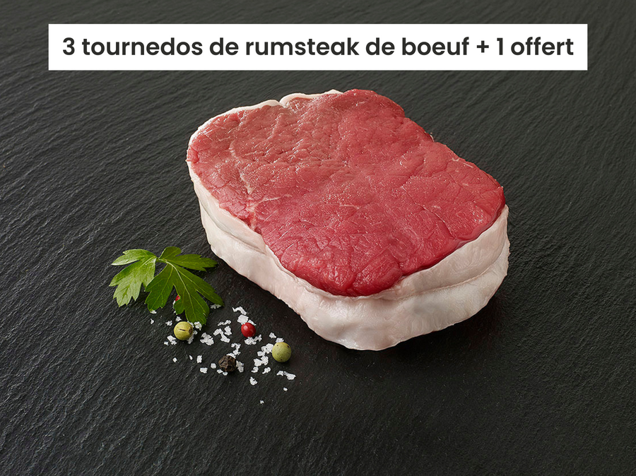 Rumsteck de bœuf vendu par la boucherie