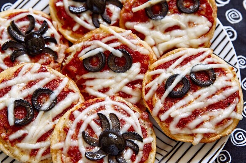 Mini pizzas d'Halloween