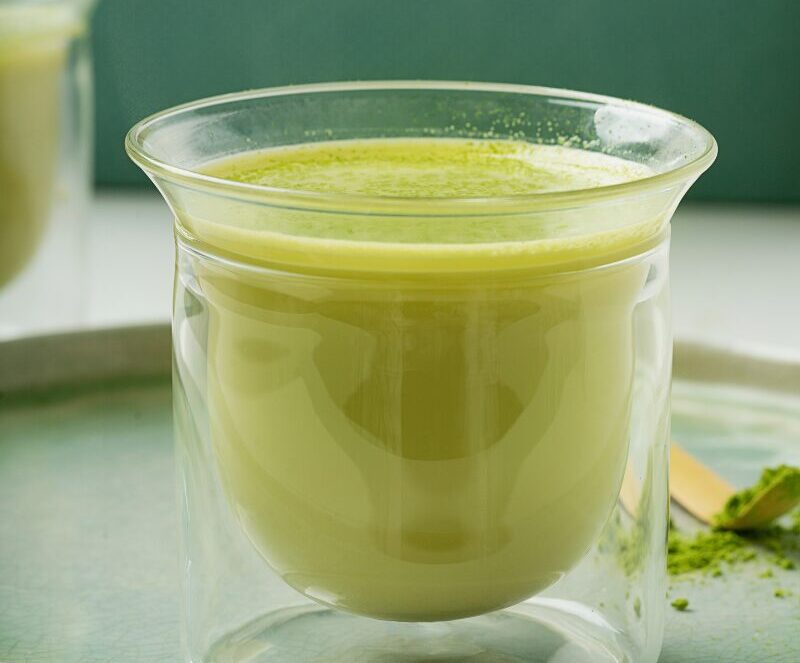 thé vert matcha chaud