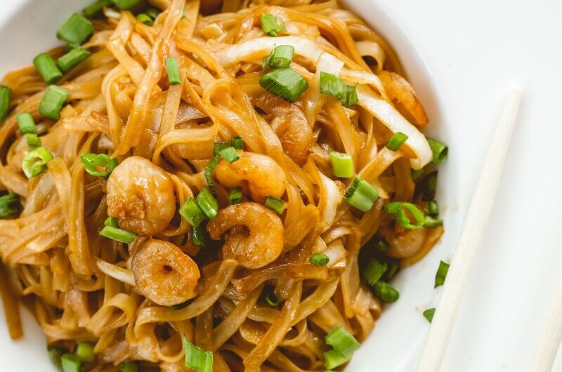 Nouilles aux crevettes & carottes