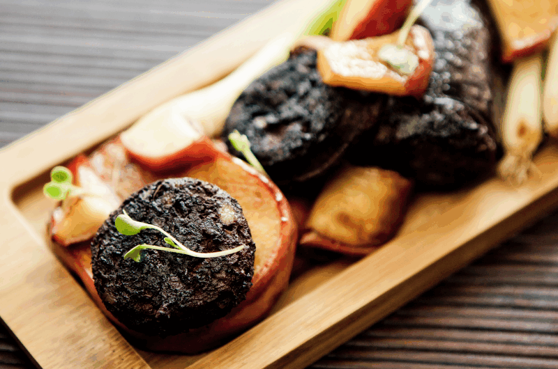Boudin aux pommes au four