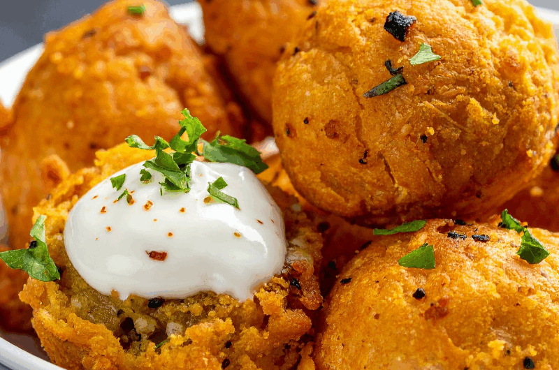 Falafels de lentilles corail et sauce citronnée