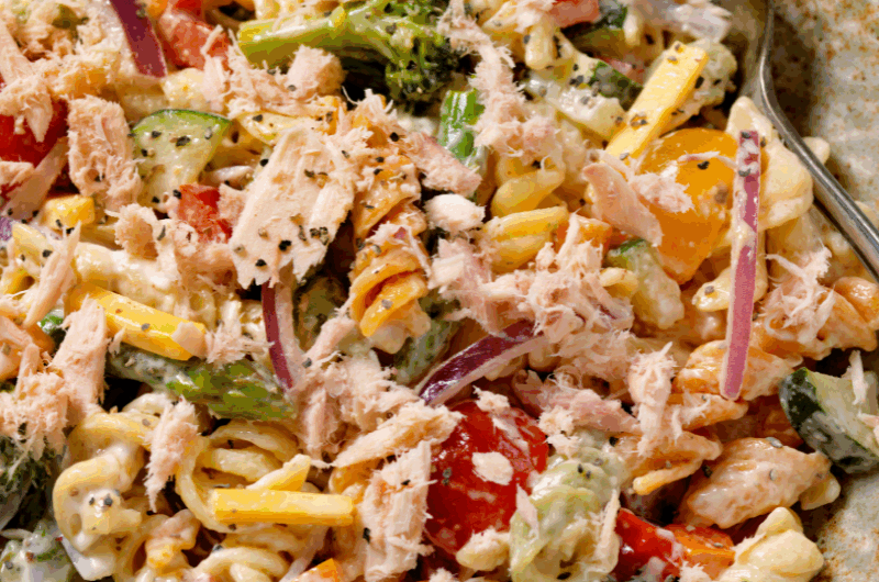 Salade de pâtes froides au thon