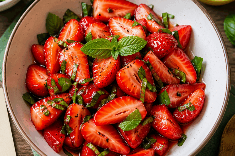 La salade de fraises