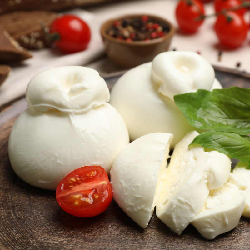 différence entre mozzarella et burrata