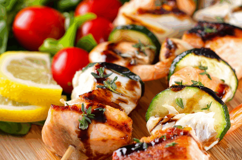Brochettes de poisson