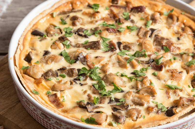 Tarte aux champignons
