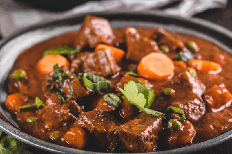 Bœuf mijoté aux légumes d'automne